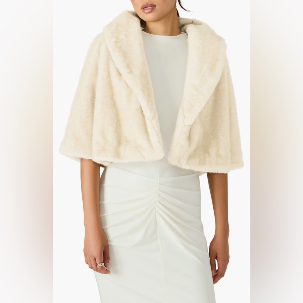 Steve Madden Hestia Crop Faux Fur Jacket